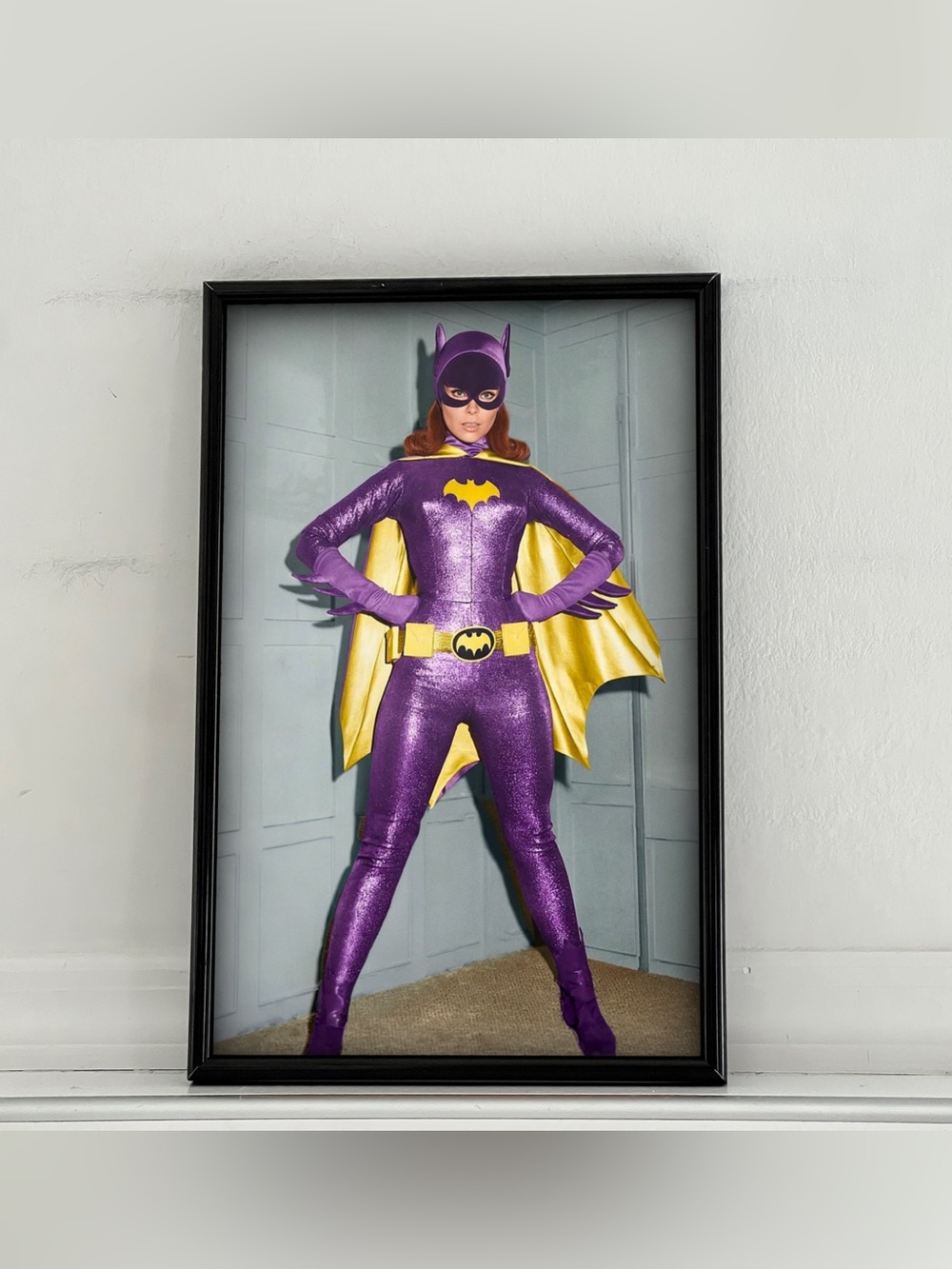 Batman Batgirl Yvonne Craig Pinup Girl Art Poster